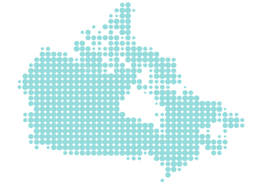 Abstract Map of Canada