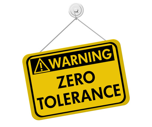 Warning: Zero Tolerance