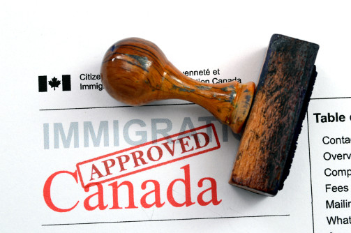 Immigration Canada approved stamp